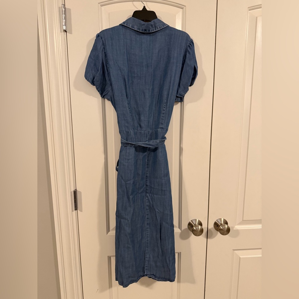 Ann Taylor Blue Midi Dress - Picture 2 of 5
